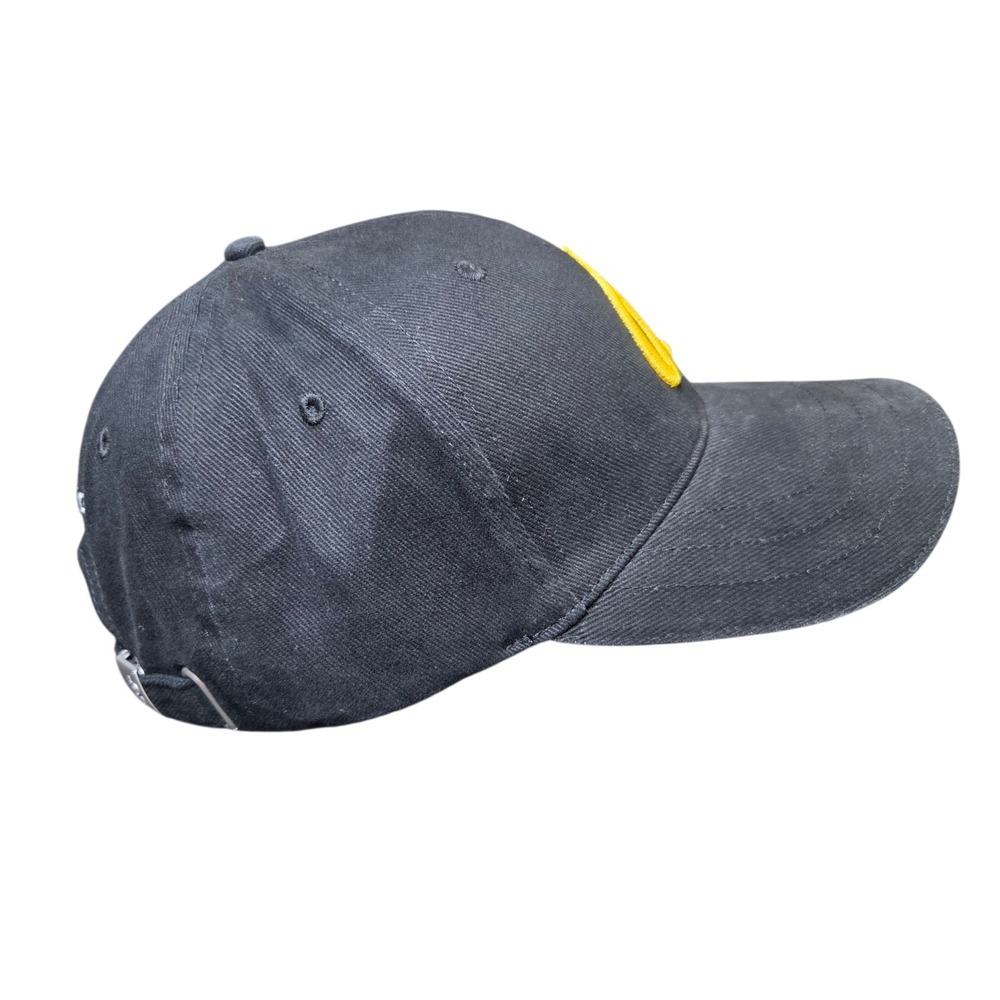 Breitling Black Embroidered Hat Logo Yellow Embroidered Strapback Cap NWOT Watch - Picture 3 of 9